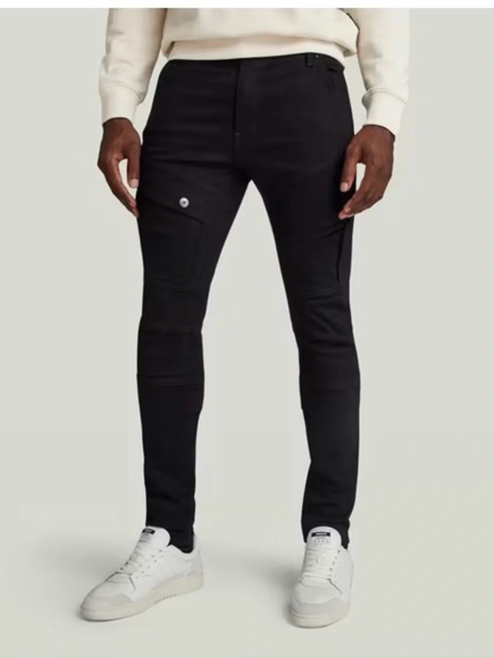 G-Star Black Cargo Slim Tapered Pants AIRBLAZE 3D